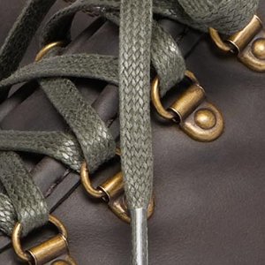 Closeup of Antiqued metal D-rings