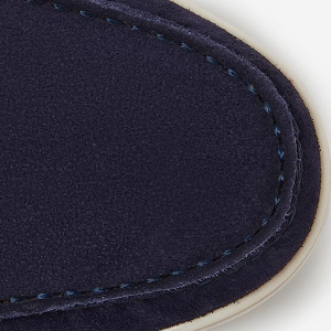 Closeup of Tonal moccasin stitching