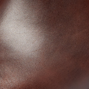 Closeup of Antiqued leather upper