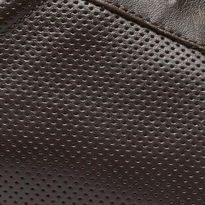 Closeup of Perforated leather