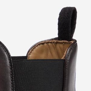 Closeup of Heel pull tab