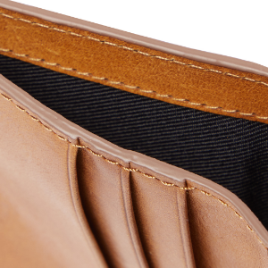 Closeup of Twill lined note slot