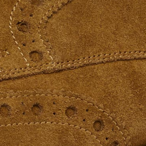 Closeup of Suede upper