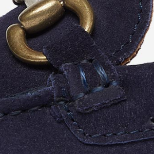 Closeup of Tonal moccasin stitching