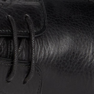 Closeup of Milled leather upper