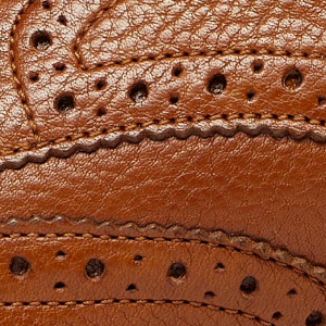 Closeup of Broguing detail