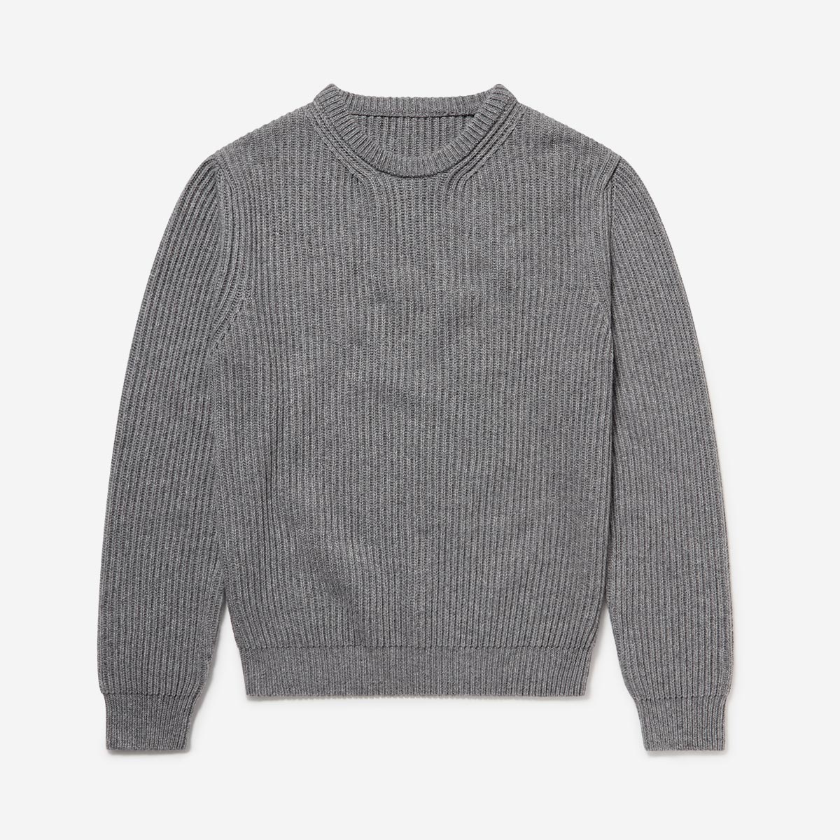 Cliveden Grey Wool Jumper Men's Knitwear Oliver Sweeney