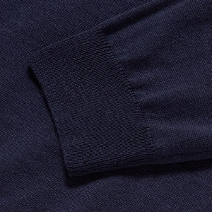 Closeup of Ribbed cuffs & hem