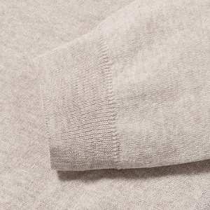 Closeup of Ribbed cuffs & hem
