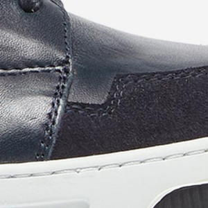 Closeup of Calf suede trim