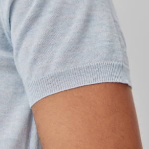 Closeup of Ribbed cuffs & hem