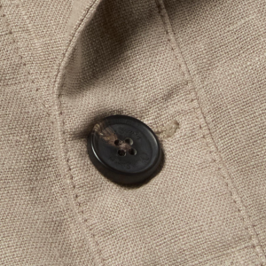 Closeup of Branded Horn Buttons