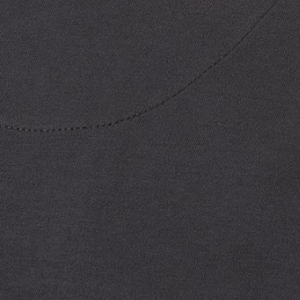 Closeup of Ribbed crew neck