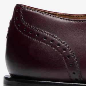 Closeup of Heel broguing detail
