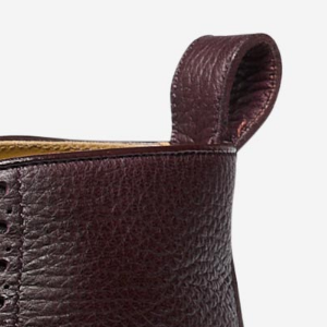 Closeup of Heel pull tabs