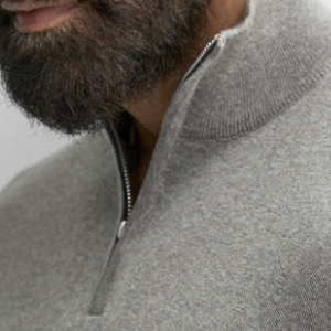 Closeup of Quarter zip