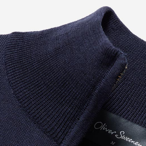 Closeup of Ribbed funnel neck