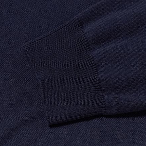 Closeup of Ribbed cuffs & hem