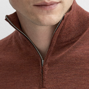 Closeup of Quarter zip