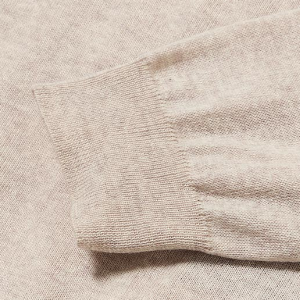 Closeup of Ribbed cuffs & hem