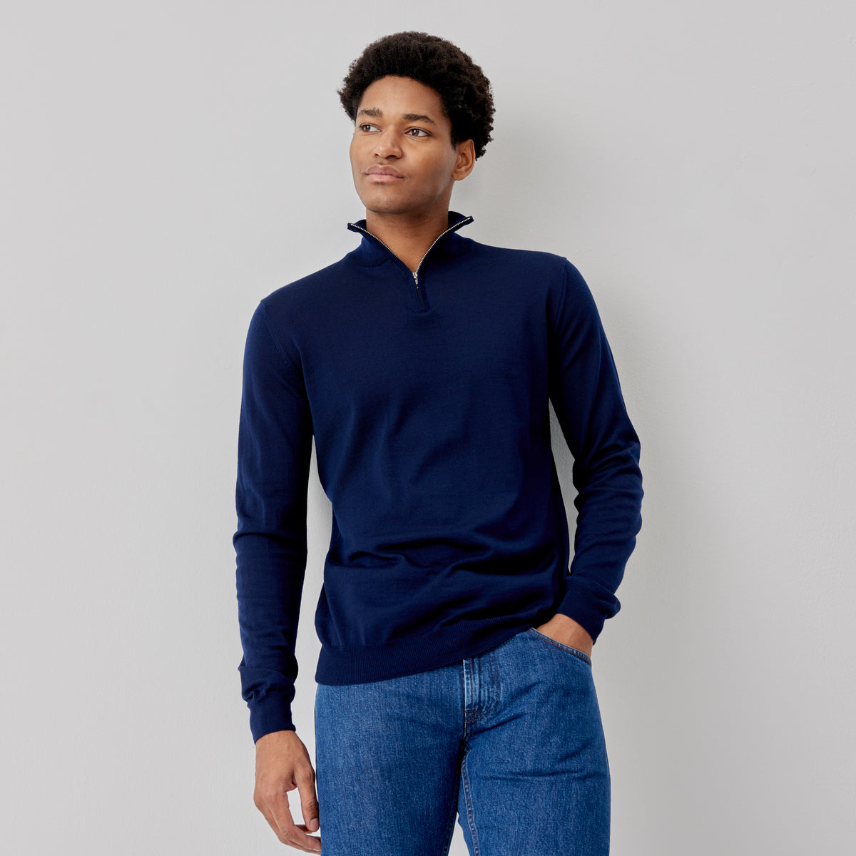 Mens quarter zip jumpers cheap