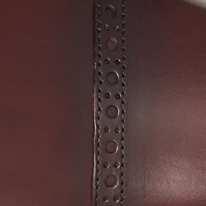 Closeup of Semi Broguing