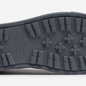 Closeup of Rubber cupsole with commando tread