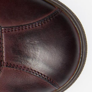 Closeup of Retro 'soccer' toe cap