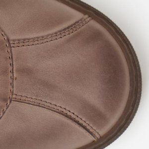Closeup of Retro 'soccer' toe cap