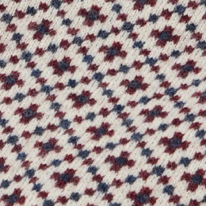 Closeup of 7 gauge knit & geo pattern