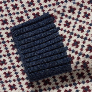 Closeup of Ribbed cuffs & hem