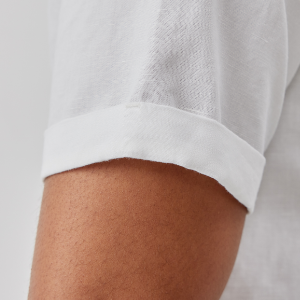 Closeup of Embroidered placket detail