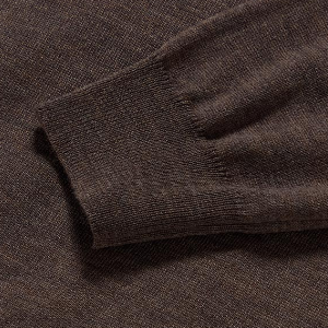 Closeup of Ribbed cuffs & hem