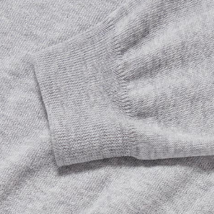 Closeup of Ribbed cuffs & hem