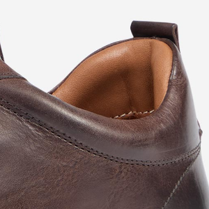 Closeup of Padded collar & heel pull tab