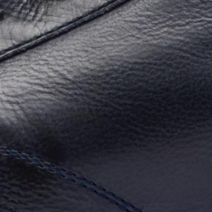 Closeup of Hand-finished calf leather upper