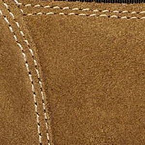Closeup of Calf suede upper