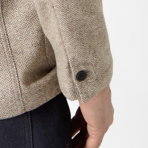 Closeup of Single button cuff