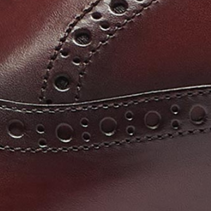 Closeup of Broguing detail