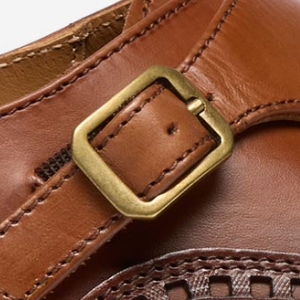 Closeup of Calf leather lining