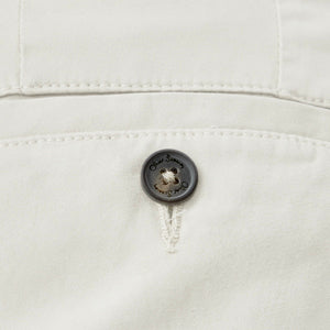 Closeup of Branded horn button