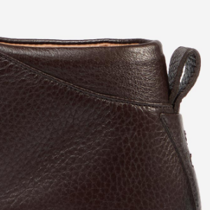 Closeup of Padded collar & heel pull tab