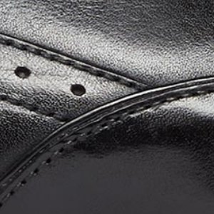 Closeup of Minimal broguing detail