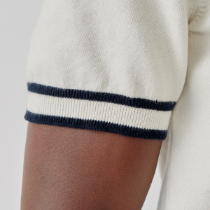 Closeup of Ribbed cuffs & hem