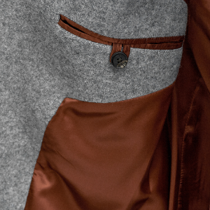 Closeup of Sculpted internal facing