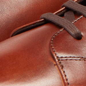 Closeup of Antiqued Leather Upper