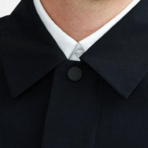 Closeup of Concealed placket with zip closure