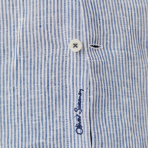 Closeup of French placket