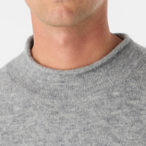 Closeup of Mock neck