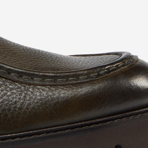 Closeup of Hand-stitched apron seam